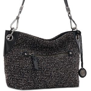 Saks crochet hobo bag